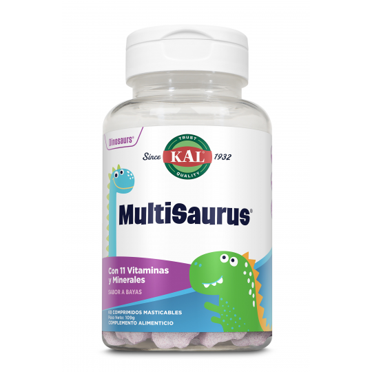KAL - MULTISAURUS VITAMINA Y MINERALES 60 masticables