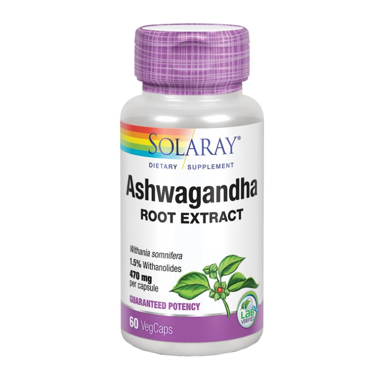 SOLARAY - ASHWAGANDHA 60 vegcaps