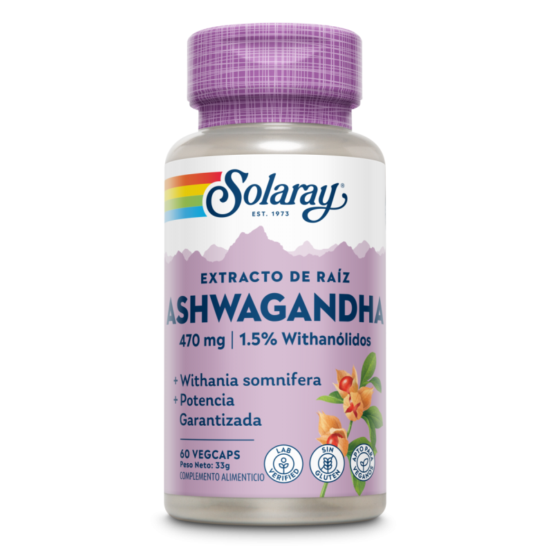 SOLARAY - ASHWAGANDHA 60 vegcaps