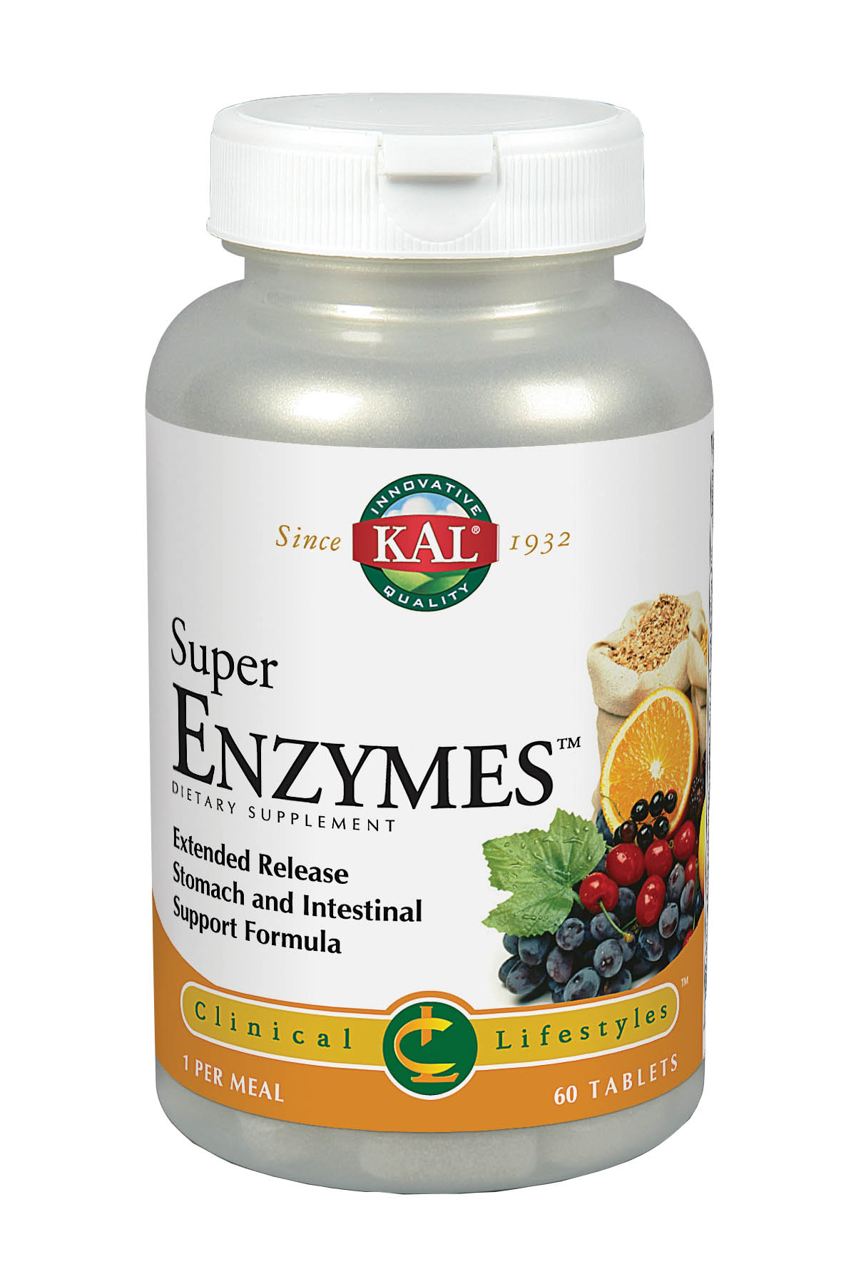 KAL - SUPER ENZYMES - 60 COMPRIMIDOS BICAPA