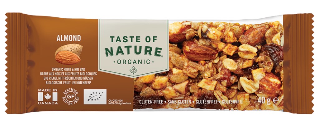 Barrita Ecológica con Almendras   Taste of Nature 40 g