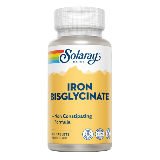 SOLARAY - IRON BISGLYCINATE 60 comprimidos