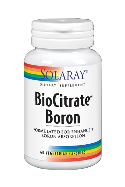 SOLARAY - BORO CITRATO 500mcg - 60 capsulas