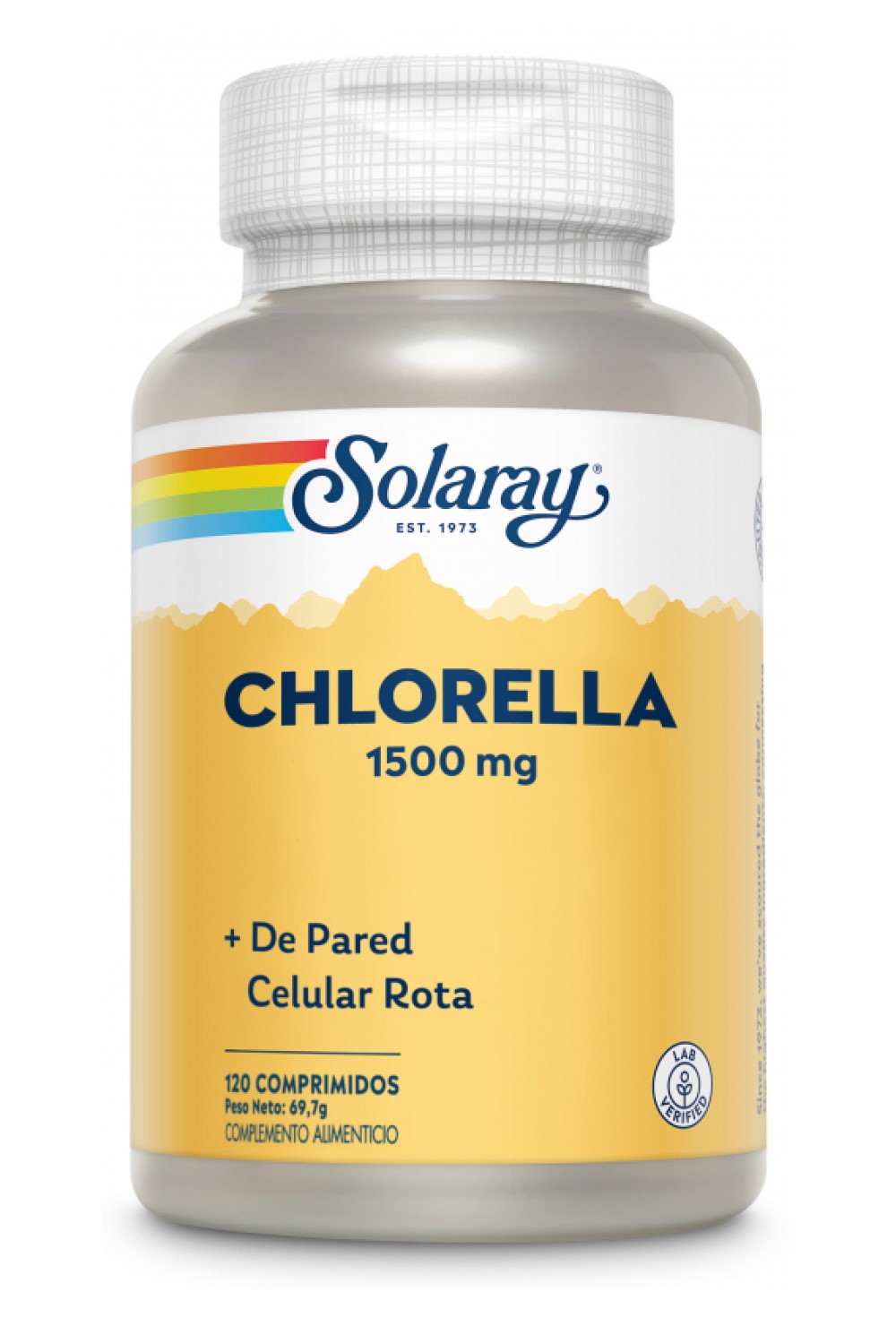 Chlorella 1500mg 120 comprimidos Solaray