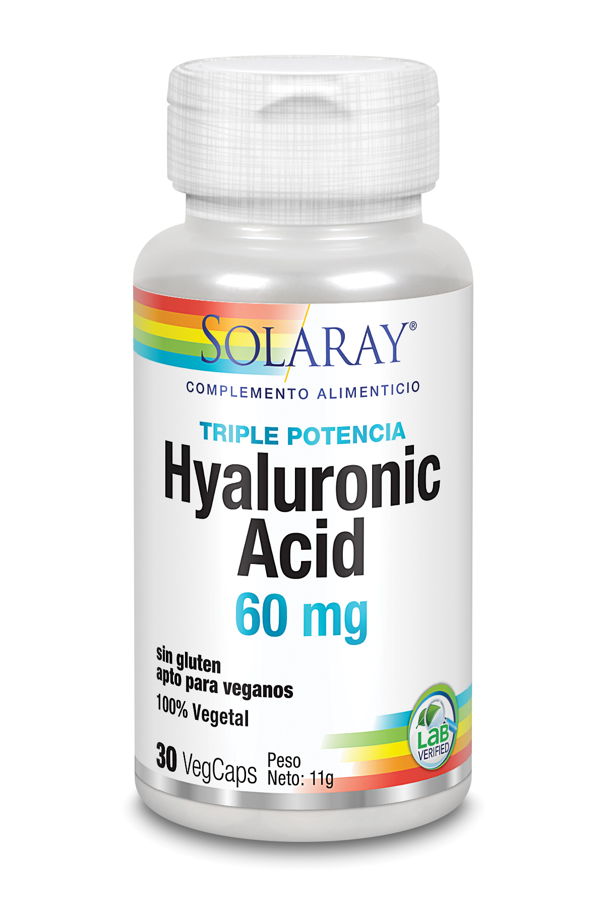 SOLARAY - ÁCIDO HIALURÓNICO 60mg - 30 vegcaps