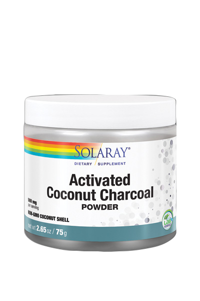 SOLARAY - CARBON VEGETAL DE COCO ACTIVADO 75g
