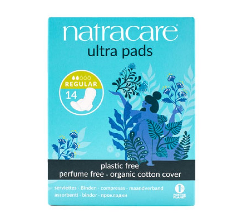 Compresas Ultra Regular Con Alas Natracare 14 unidades