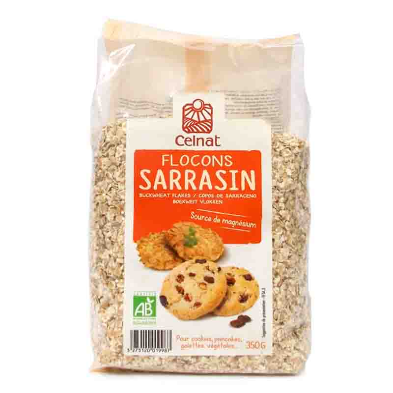 Copos de Trigo Sarraceno Bio Celnat 350 g   Fuente de Magnesio y Sin Gluten
