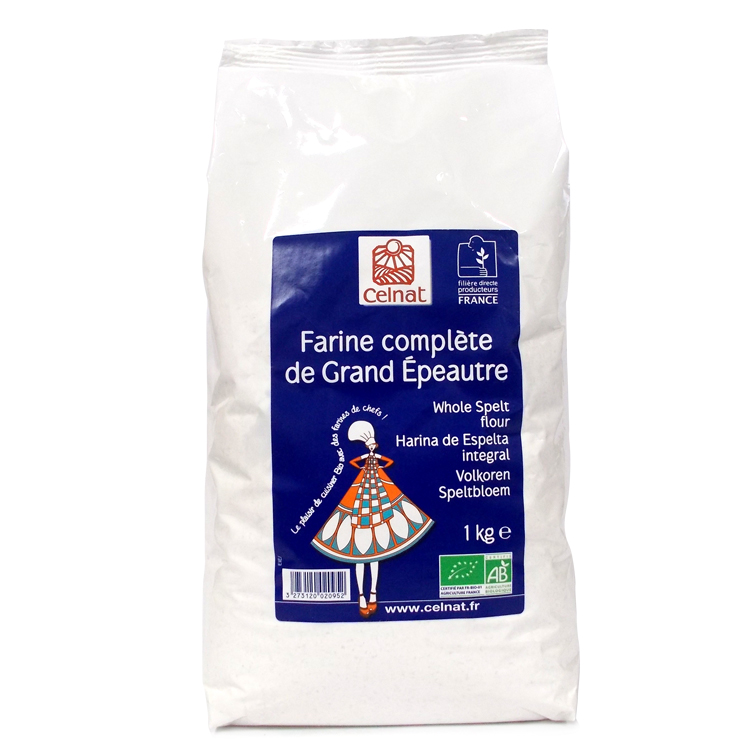 CELNAT - HARINA ESPELTA INTEGRAL 1Kg BIO