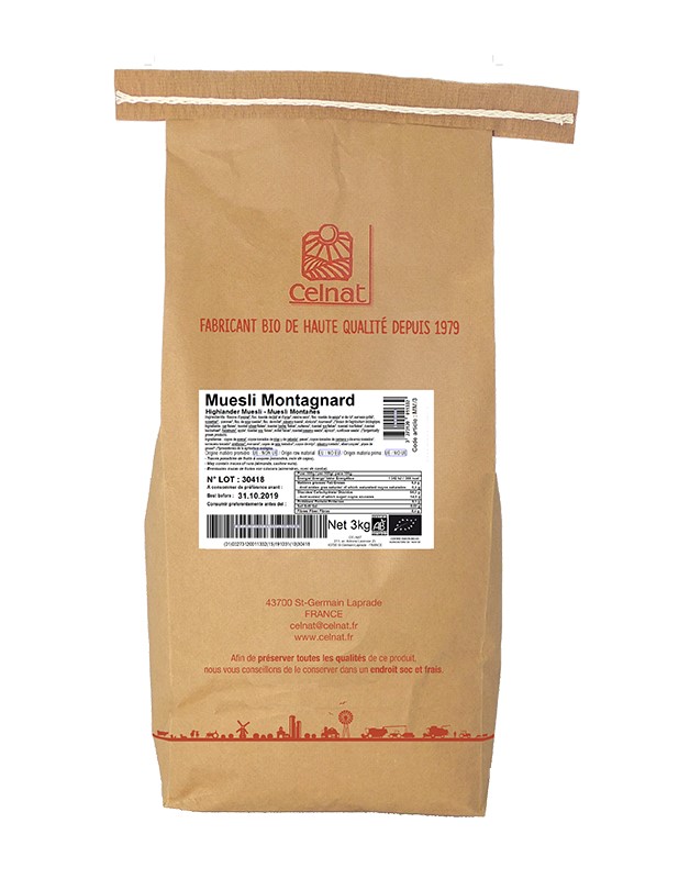 CELNAT - CRUNCHY MANZANA Y CANELA GRANEL 3Kg BIO (ENCARGO)