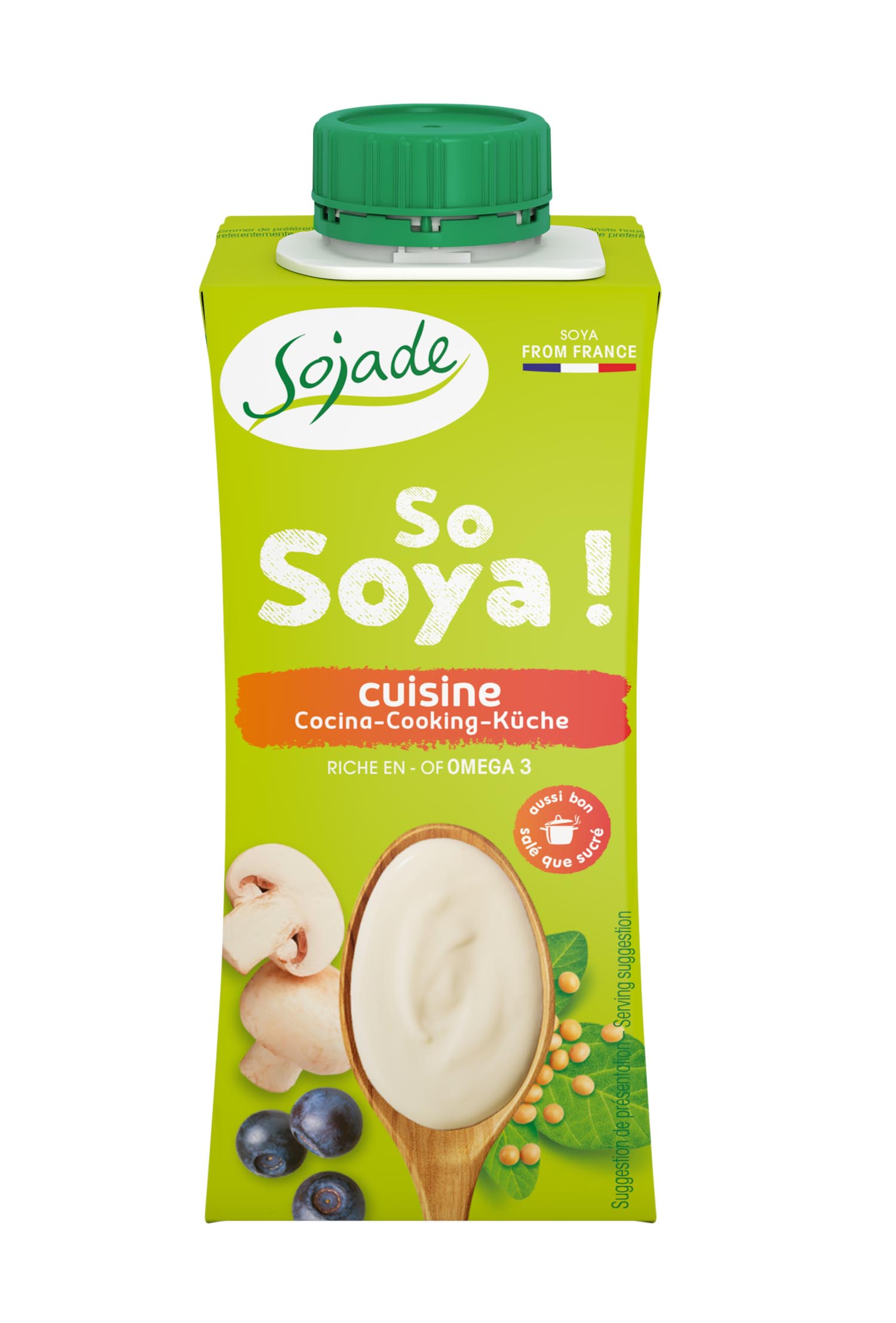 Salsa vegana para cocinar Sojade 200ml | ecológico