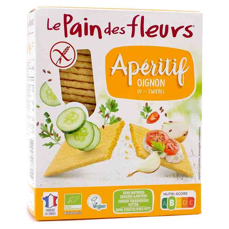 Tostadas crujientes apéritif con cebolla 150g Le Pain des Fleurs | ecológico