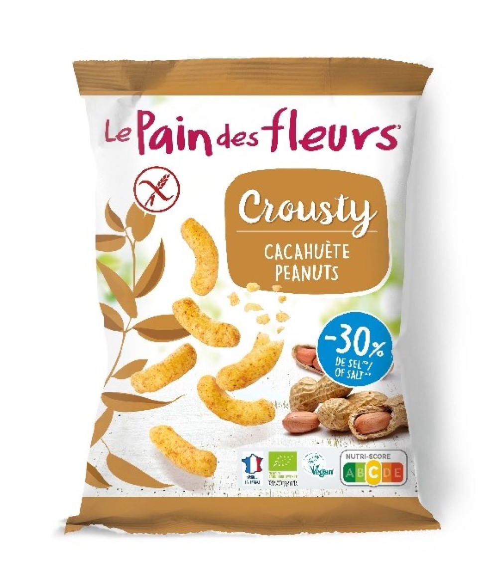 Ganchitos crousty de cacahuete sin gluten 75G Le pain des fleurs | ecológicos
