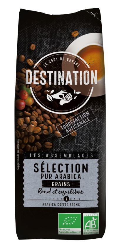 Café en grano 100% arábica Destination granel 1Kg | ecológico