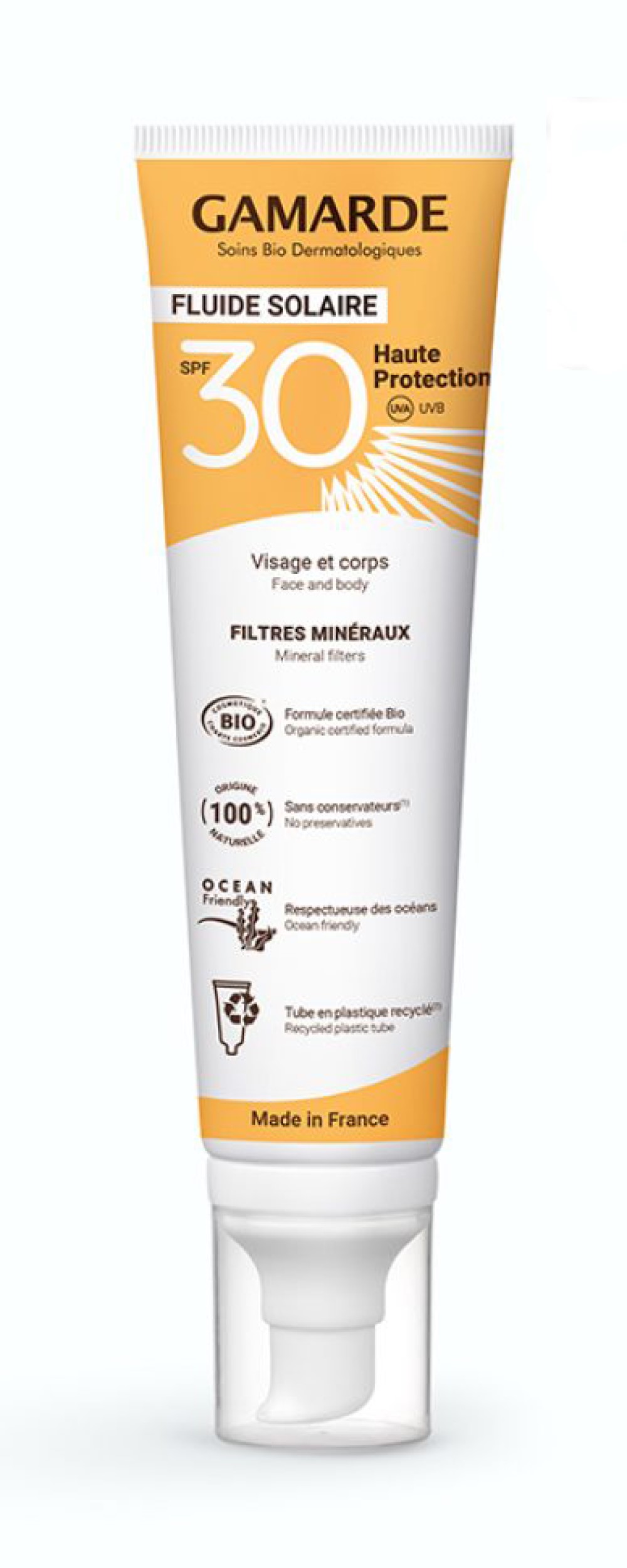 Protector solar facial y corporal SPF30 (100ml) Gamarde