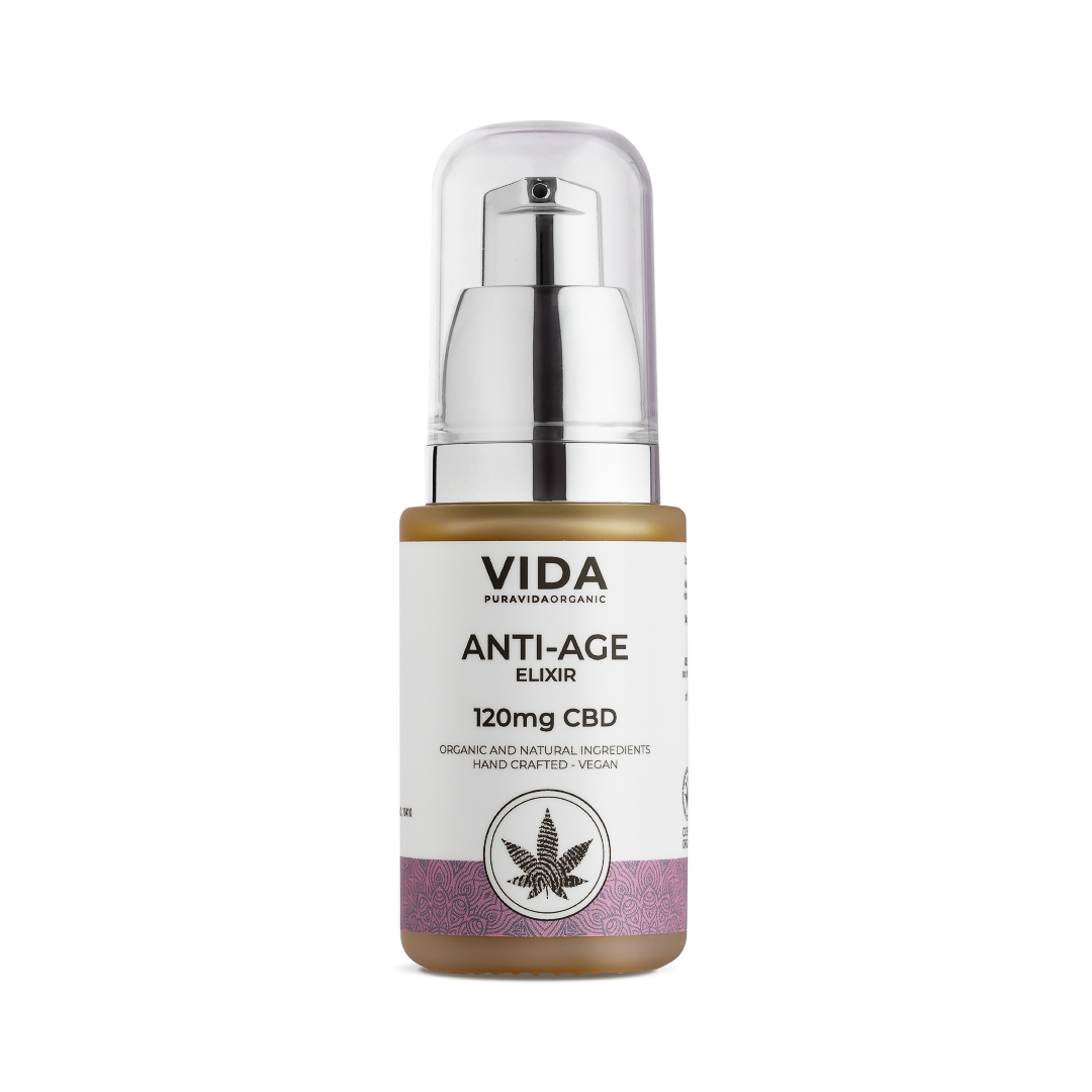 X PURA VIDA - SERUM FACIAL ANTI EDAD 120mg DE CBD