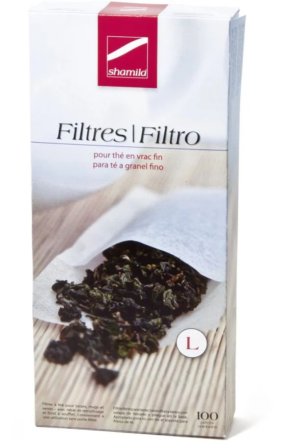 Filtros de papel para té tamaño L Shamila 100 unidades
