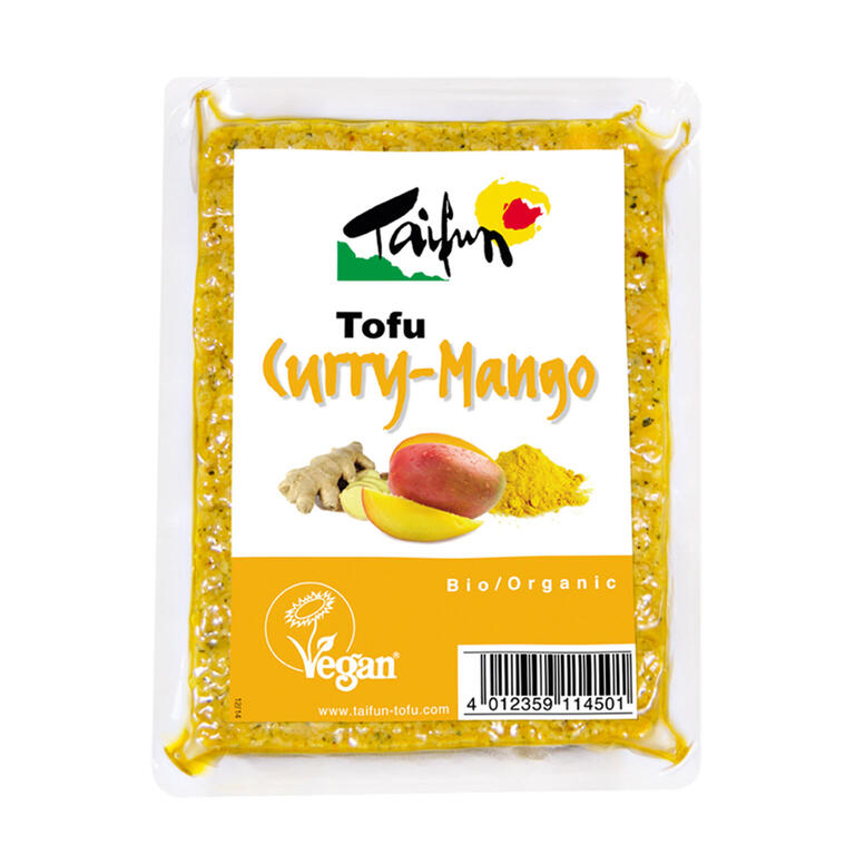 Tofu Curry-Mango BIO   Taifun 200 g | Ecológico y Vegano con Toque Exótico