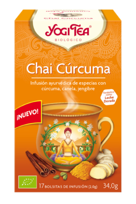 Infusión chai cúrcuma 17 bolsitas BIO Yogi Tea