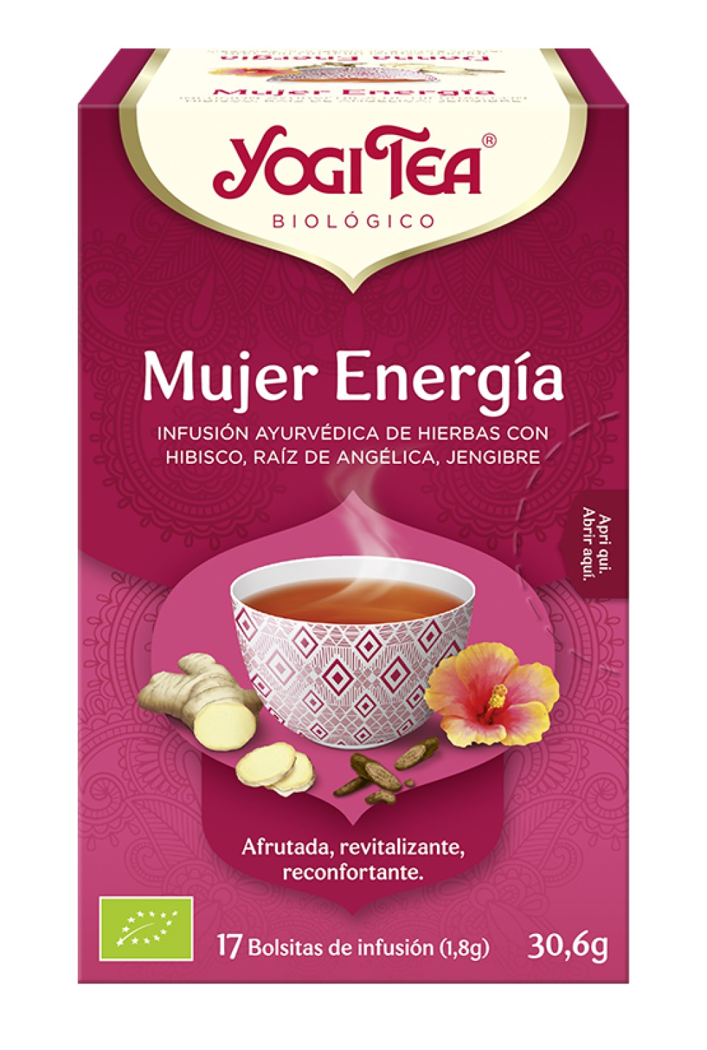 Infusión ayúrvedica Mujer Energía 17 filtro Yogi Tea | ecológico
