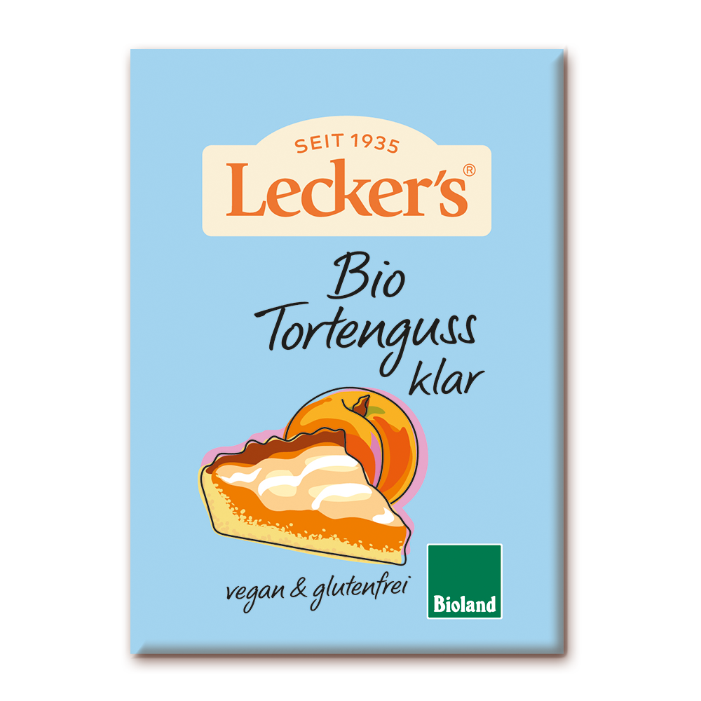 Glaseado de pastel transparente 2x10g Lecker's | ecológico