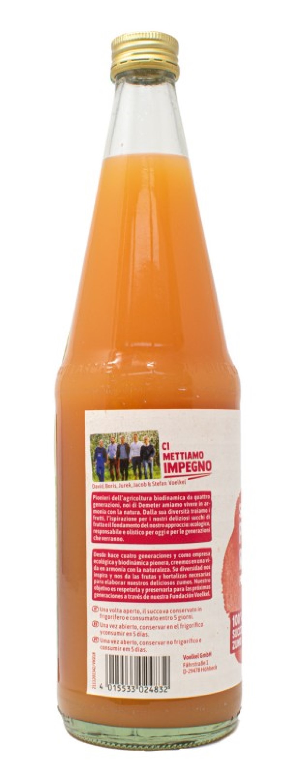 Zumo de pomelo rosa 0,7L Voelkel | ecológico demeter 2