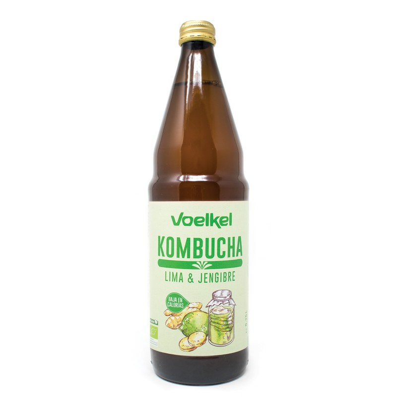 Kombucha de lima y jengibre Voelkel 750ml | ecológico