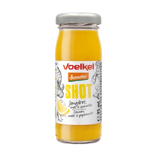 VOELKEL- SHOT DE JENGIBRE, MIEL Y LIMÓN DEMETER 95ML BIO (PROMO)