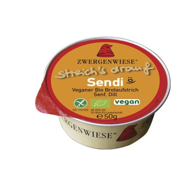 Paté vegano con mostaza y eneldo ecológico 50g Zwergenwiese