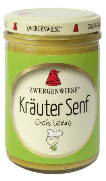 ZWERGENWIESE - MOSTAZA FINA HIERBAS PROVENZALES 160g BIO