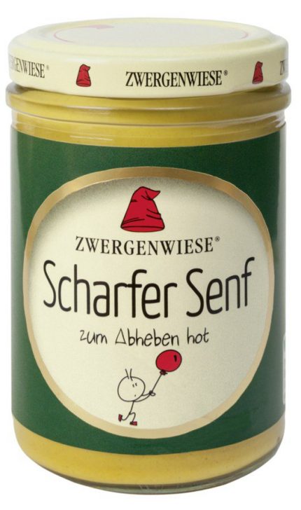 Mostaza picante Zwergenwiese 160g | ecológico