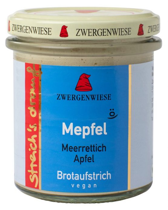 Mepfel paté vegano con manzana y rábano picante 160g BIO Zwergenwiese