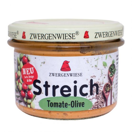 Paté vegano con tomate y aceitunas 180g BIO Zwergenwiese