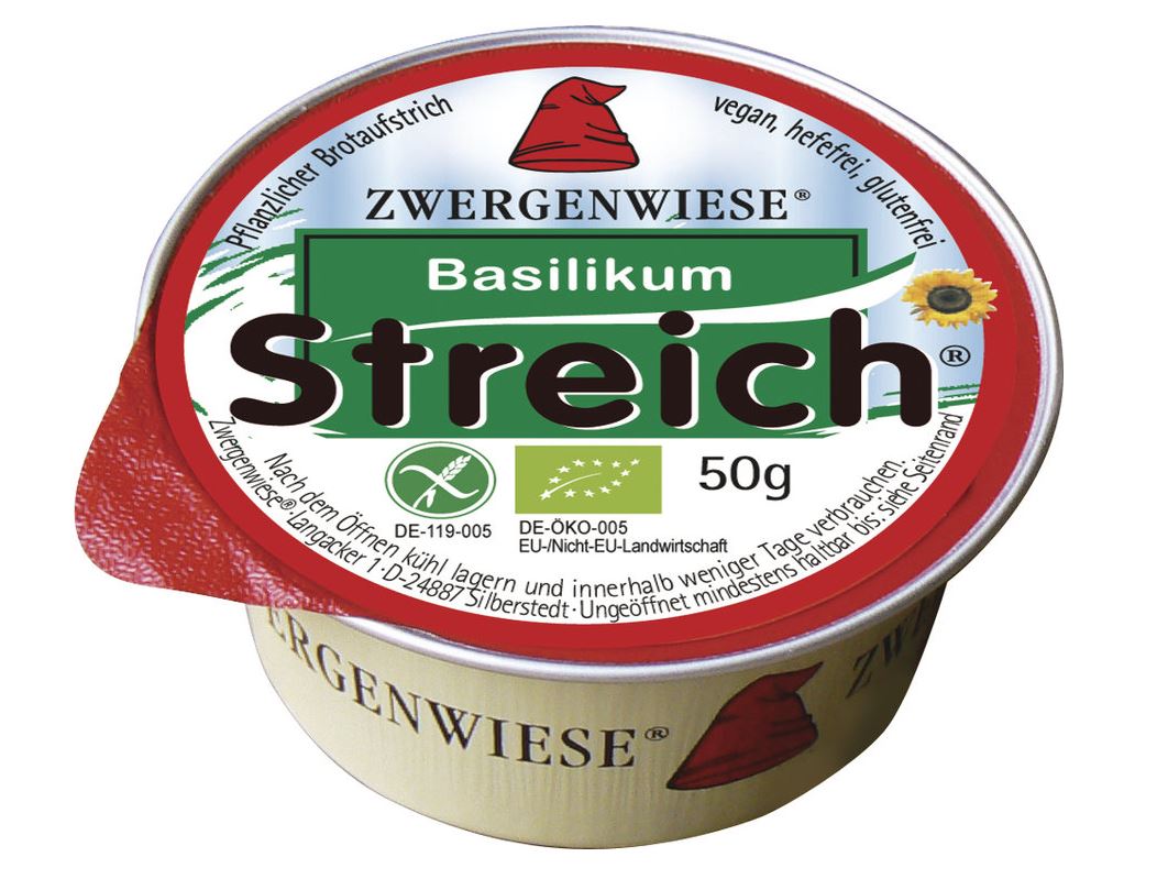 Paté vegano con albahaca 50g BIO Zwergenwiese