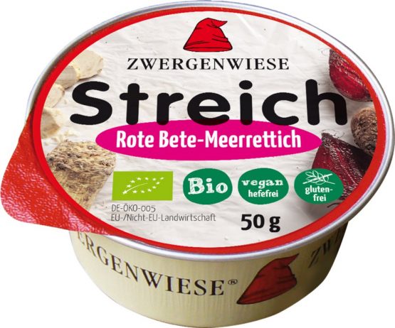 Paté vegano con remolacha y rábano picante 50g BIO Zwergenwiese