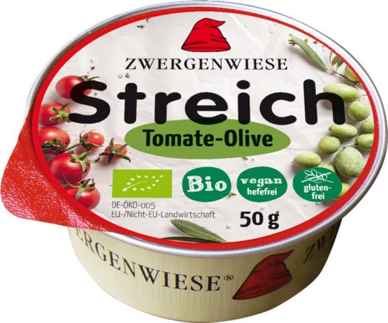 Paté vegano con tomate y aceitunas 50g BIO Zwergenwiese
