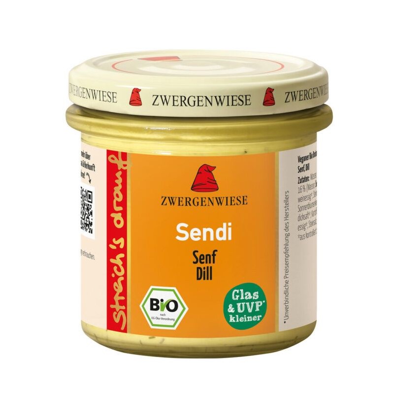 Paté vegetal de mostaza y eneldo (Sendi) BIO   Zwergenwiese | Untable ecológico y vegano
