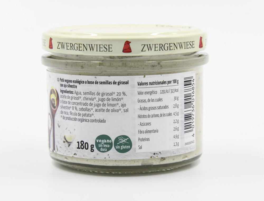 Paté Vegano con Ajo Silvestre Zwergenwiese 180g | ecológico 2