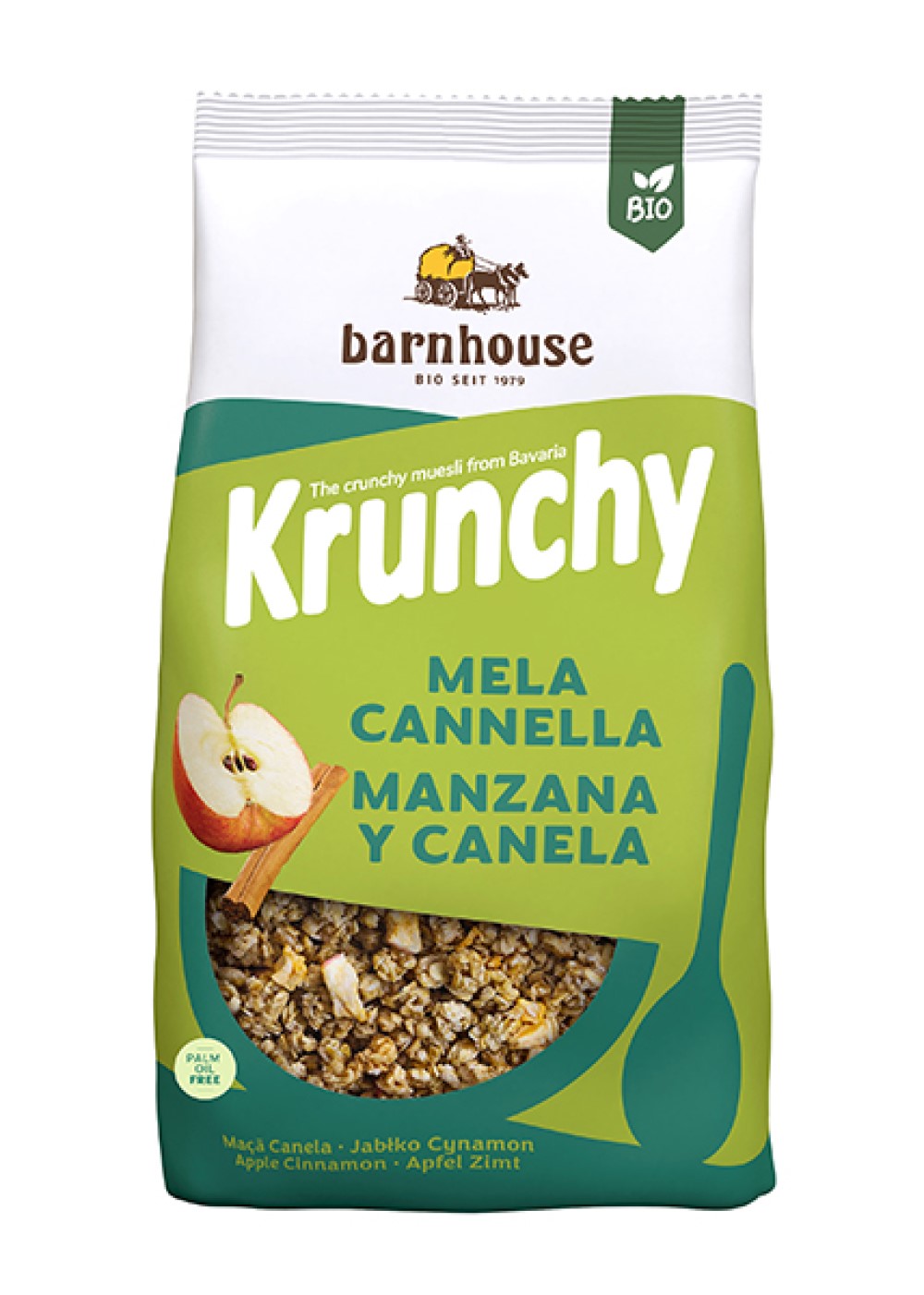 Muesli Krunchy manzana canela Barnhouse 375g | ecológico
