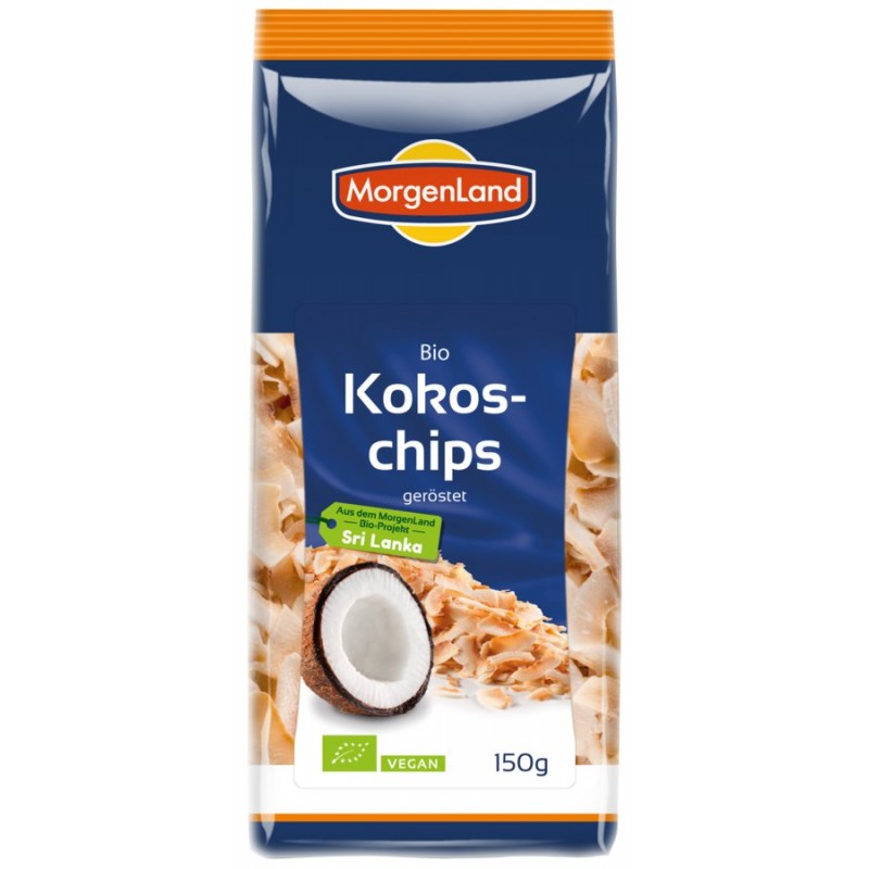 Chips de coco tostado 150g Morgenland |  ecológicos
