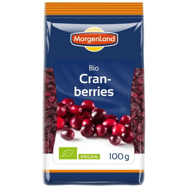 Arándanos rojos deshidratados 100g Morgenland | ecológicos