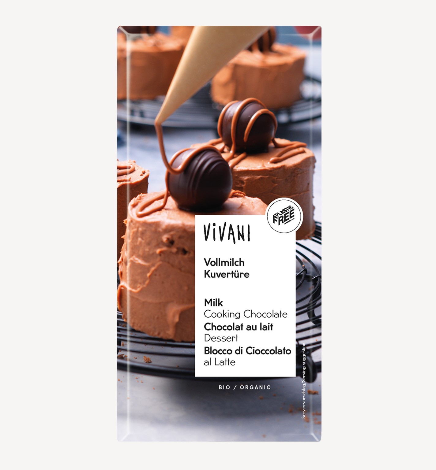 VIVANI - CHOCOLATE CON LECHE PARA POSTRES (COBERTURA) 200g BIO