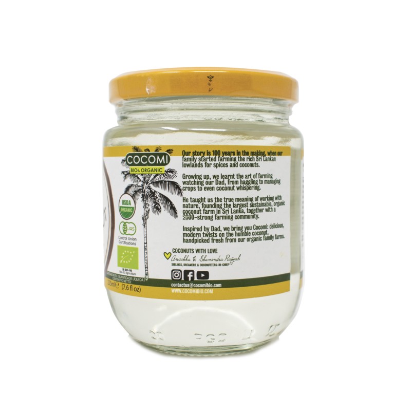Aceite de coco virgen 225ml Cocomi | ecológico 2