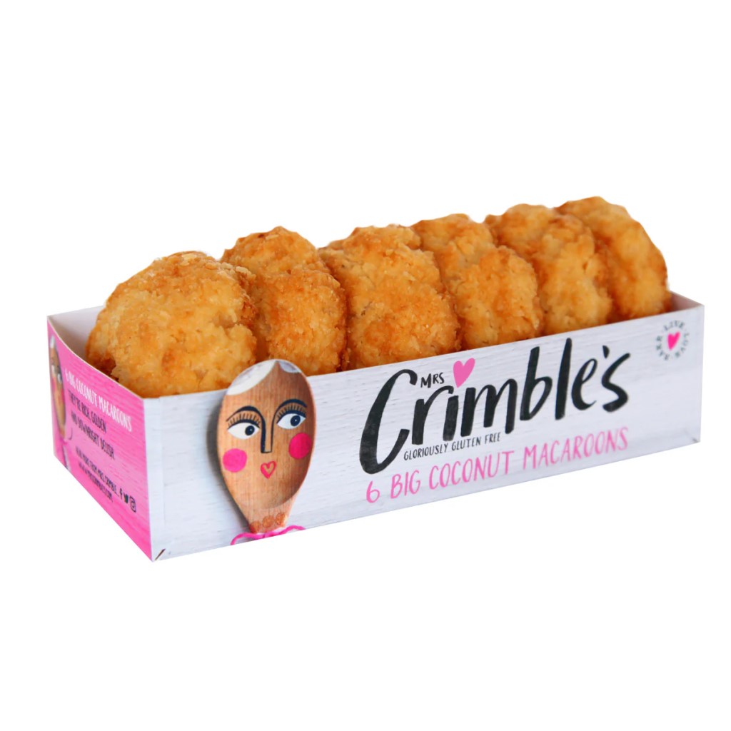 Macaroons de Coco Sin Gluten Mrs Crimbles 180g   Sin Trigo y Sin Conservantes