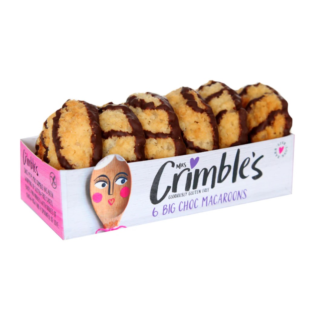 Macaroons de Coco con Chocolate Mrs Crimbles 240g   Sin Gluten y Sin Trigo