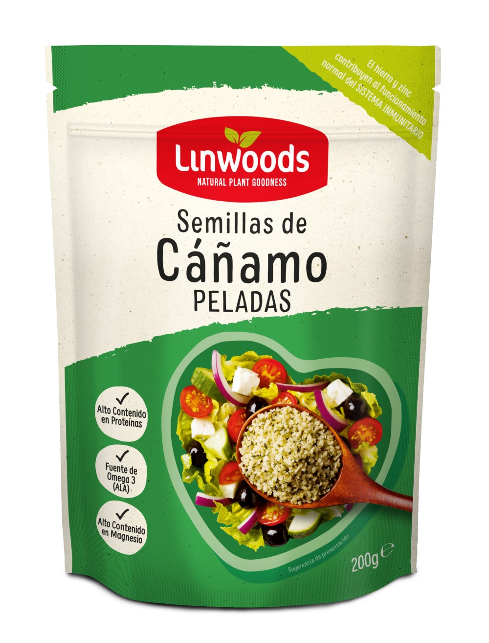 Semillas de cáñamo peladas Linwoods 200g | ecológico