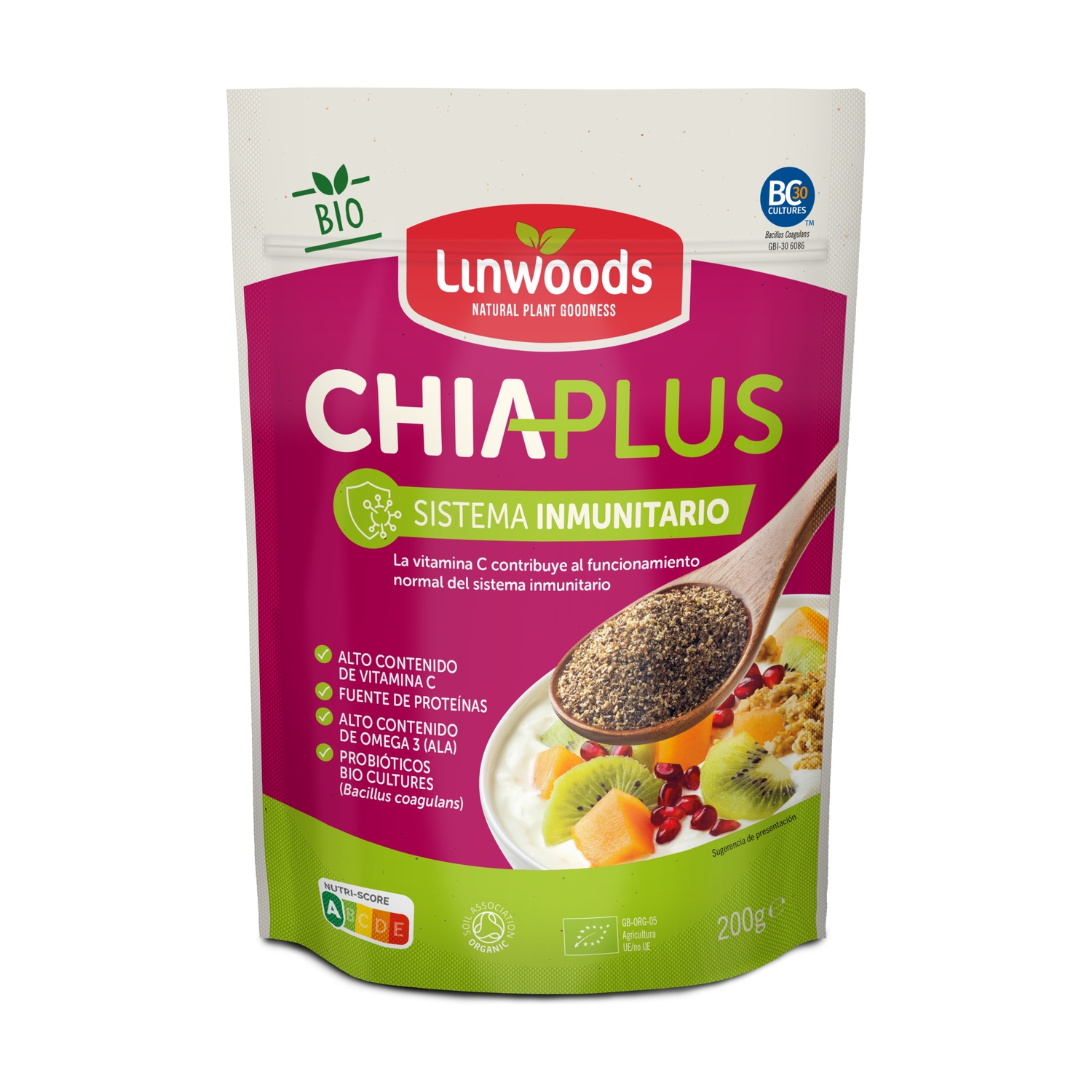 Chía plus sistema inmunitario Linwoods 200g | ecológico
