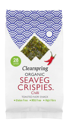 Snack alga nori tostada y chili Clearspring 5g | ecológico