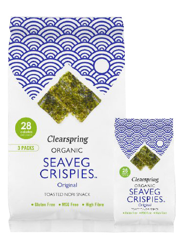 Snack alga nori tostada Clearspring Formato Ahorro 5x4g | ecológico