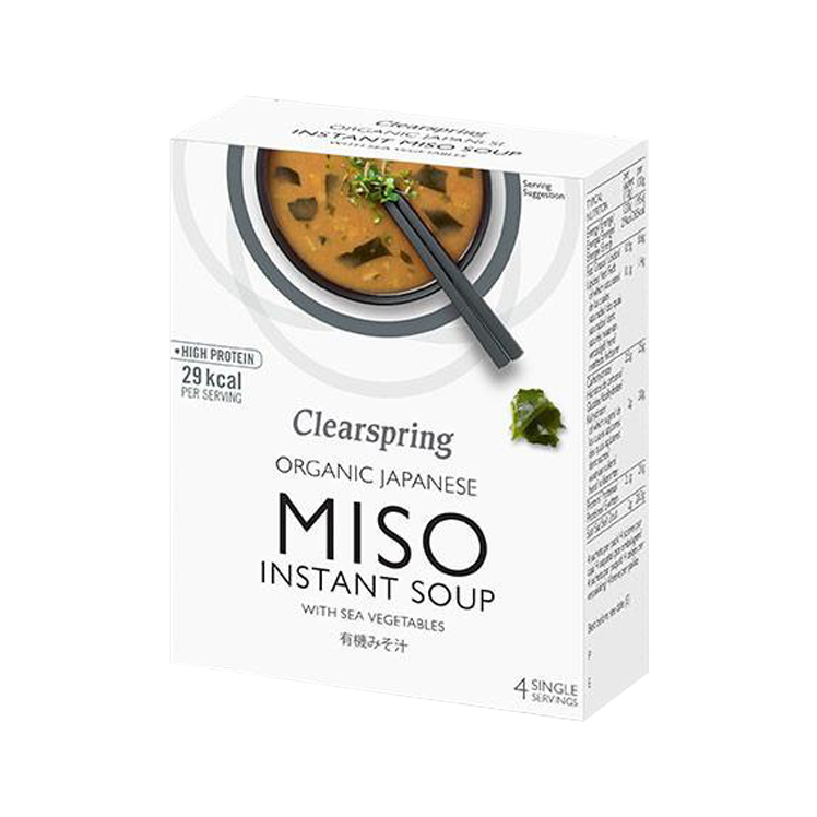 CLEARSPRING - SOPA MISO Y ALGAS 4x10g